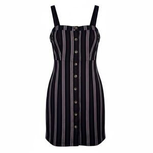 Hollister Striped Button-Up Dress Womens Size S‎ Academia Schoolgirl Vintage Y2K